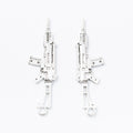 Zinc Alloy Submachine Gun Charm Pendant for DIY Necklace Bracelet Jewelry Making view 2