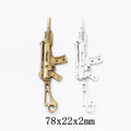 Zinc Alloy Submachine Gun Charm Pendant for DIY Necklace Bracelet Jewelry Making view 1