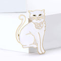 Alloy Enamel Cartoon Cat Brooch Pin For Unisex Clothing Decoration view 2