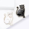 Alloy Enamel Cartoon Cat Brooch Pin For Unisex Clothing Decoration view 4