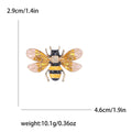 Alloy Enamel Painted Bee Brooch Pin For Unisex Insect Clothing Decor view 5
