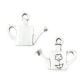 DIY Vintage Zinc Alloy Watering Can Pendant With Small Flower Jewelry Accessories view 4