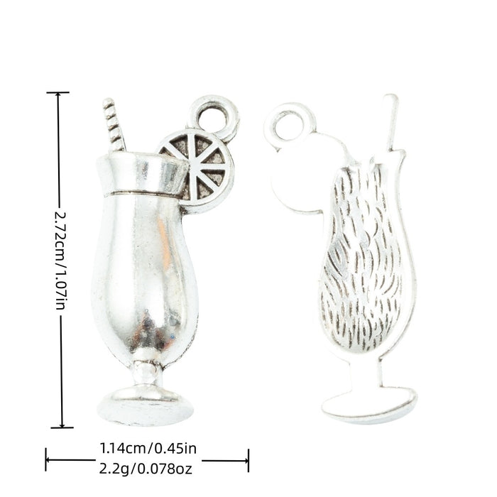 Antique Silver Zinc Alloy Charm Pendant No.304056 for DIY Necklace Bracelet Jewelry Making