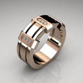 European American Fashion Men's Personalized Engagement Ring, Trendy Statement Jewelry Accessory view 1