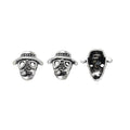 Vintage Zinc Alloy Skull Small Hole Beads For DIY Bracelet Necklace Jewelry Accessories view 3