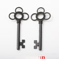 DIY Vintage Alloy Black Key Charm Pendant For Bracelet Necklace Jewelry Accessories view 1