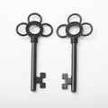 DIY Vintage Alloy Black Key Charm Pendant For Bracelet Necklace Jewelry Accessories view 2