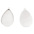 30x45mm Zinc Alloy Teardrop Setting Charm Pendant for DIY Necklace Bracelet Jewelry Making view 3