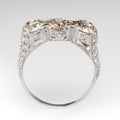 White Gold Plated Women's Ring With Micro Pave Setting, Fashion Hand Jewelry Accessory view 3