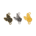 Zinc Alloy Rose Charm Pendant No.253796 for DIY Necklace Bracelet Jewelry Making view 5