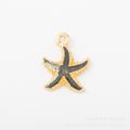Zinc Alloy Starfish Charm Pendant No.477632 for DIY Necklace Bracelet Jewelry Making view 2