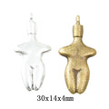 Zinc Alloy Dress Form Charm Pendant for DIY Necklace Bracelet Jewelry Making view 1