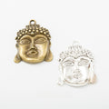 Zinc Alloy Buddha Head Charm Pendant No.120840 for DIY Necklace Bracelet Jewelry Making view 1