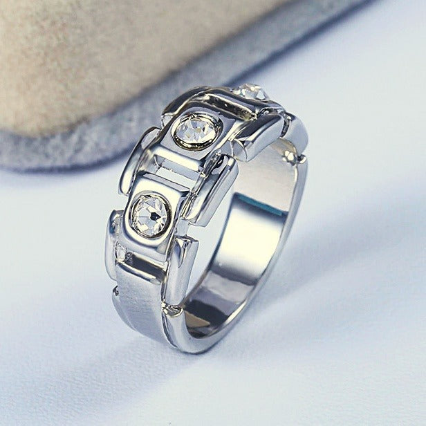 New Fashion Statement Men's Ring, Bold Business Style Men's Jewelry For Cross Border