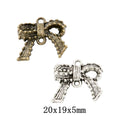 Zinc Alloy Bow Tie Charm Pendant No.000375 for DIY Necklace Bracelet Jewelry Making view 1