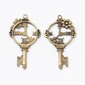 Zinc Alloy Key Charm Pendant No.030877 for DIY Necklace Bracelet Jewelry Making view 3