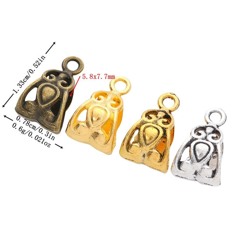 DIY Vintage Zinc Alloy Three Way Single Loop Melon Seed Beads For European Bracelets