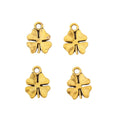 Zinc Alloy Four Leaf Clover Charm Pendant No.317370 for DIY Necklace Bracelet Jewelry Making view 4