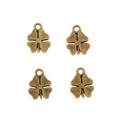 Zinc Alloy Four Leaf Clover Charm Pendant No.317370 for DIY Necklace Bracelet Jewelry Making view 3