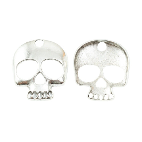 Zinc Alloy Skull Charm Pendant No.634156 for DIY Necklace Bracelet Jewelry Making