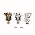 Zinc Alloy Lobster Charm Pendant for DIY Necklace Bracelet Jewelry Making view 1