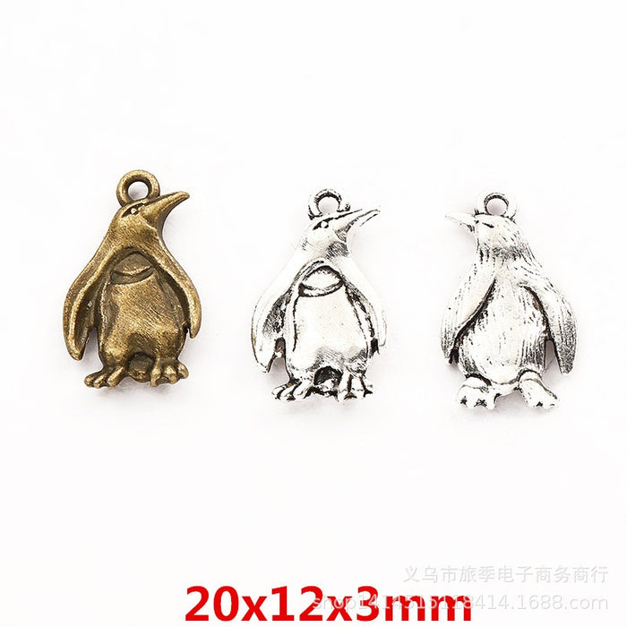Zinc Alloy Penguin Charm Pendant for DIY Necklace Bracelet Jewelry Making