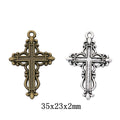 Zinc Alloy Cross Charm Pendant No.141119 for DIY Necklace Bracelet Jewelry Making view 1