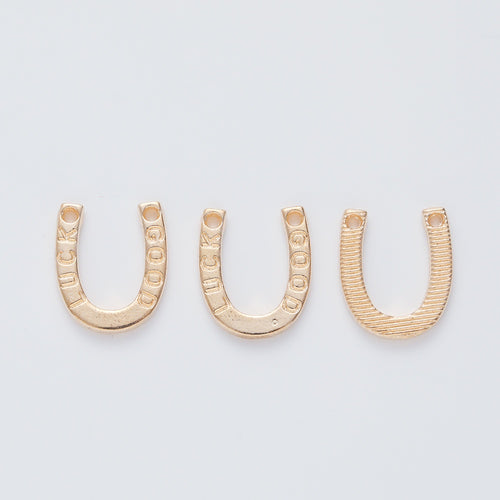 Zinc Alloy Horseshoe Charm Pendant No.025055 for DIY Necklace Bracelet Jewelry Making