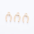 Zinc Alloy Horseshoe Charm Pendant No.165205 for DIY Necklace Bracelet Jewelry Making view 4