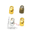 DIY Vintage Zinc Alloy Smooth Perforated Three-Way Single Loop Beads For European Bracelets view 1