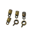 DIY Vintage Zinc Alloy Smooth Perforated Three-Way Single Loop Beads For European Bracelets view 3