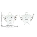 Antique Silver Zinc Alloy Angel Tooth Charm Pendant for DIY Necklace Bracelet Jewelry Making view 1