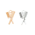Zinc Alloy Comb Charm Pendant No.257516 for DIY Necklace Bracelet Jewelry Making view 4