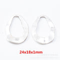 Zinc Alloy Circle Teardrop Charm Pendant for DIY Necklace Bracelet Jewelry Making view 3