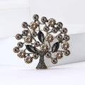 Alloy Rhinestone Money Tree Brooch For Women's Clothing Decoration view 4