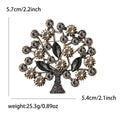 Alloy Rhinestone Money Tree Brooch For Women's Clothing Decoration view 6
