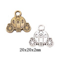Zinc Alloy Pumpkin Carriage Charm Pendant for DIY Necklace Bracelet Jewelry Making view 1