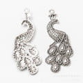Zinc Alloy Peacock Charm Pendant No.756974 for DIY Necklace Bracelet Jewelry Making view 2