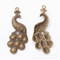 Zinc Alloy Peacock Charm Pendant No.756974 for DIY Necklace Bracelet Jewelry Making view 3