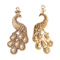 Zinc Alloy Peacock Charm Pendant No.756974 for DIY Necklace Bracelet Jewelry Making view 4