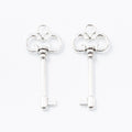 Zinc Alloy Key Charm Pendant No.339786 for DIY Necklace Bracelet Jewelry Making view 3