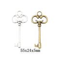 Zinc Alloy Key Charm Pendant No.339786 for DIY Necklace Bracelet Jewelry Making view 1