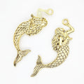 Zinc Alloy Mermaid Charm Pendant No.572122 for DIY Necklace Bracelet Jewelry Making view 4