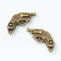 Zinc Alloy Handgun Charm Pendant No.859003 for DIY Necklace Bracelet Jewelry Making view 2