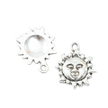 Zinc Alloy Sun Charm Pendant No.943097 for DIY Necklace Bracelet Jewelry Making view 3