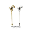 Zinc Alloy Ear Pick Charm Pendant No.833635 for DIY Necklace Bracelet Jewelry Making view 1