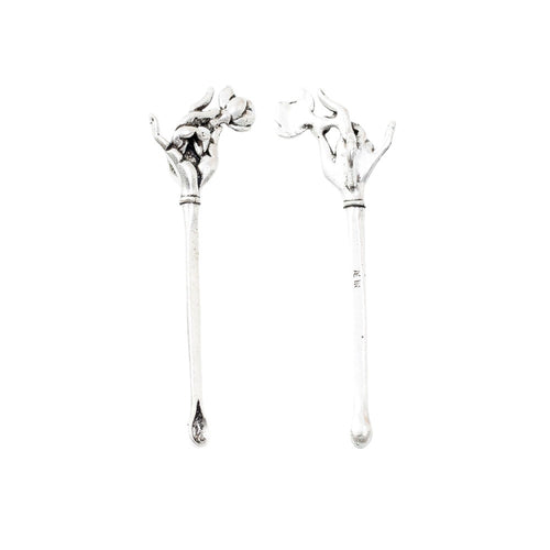 Zinc Alloy Ear Pick Charm Pendant No.833635 for DIY Necklace Bracelet Jewelry Making