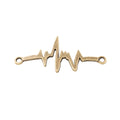 Zinc Alloy Heartbeat Charm Pendant for DIY Necklace Bracelet Jewelry Making view 2