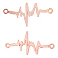 Zinc Alloy Heartbeat Charm Pendant for DIY Necklace Bracelet Jewelry Making view 4