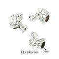 Vintage Zinc Alloy Duck Large Hole Bead For European Bracelet Necklace DIY Jewelry view 1
